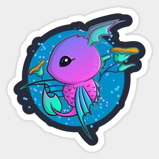 Super Cute Fantasy Sea Creature Sticker